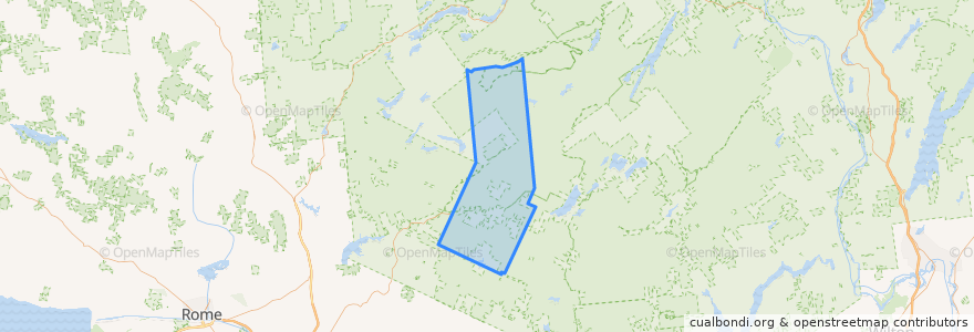 Mapa de ubicacion de Town of Morehouse.