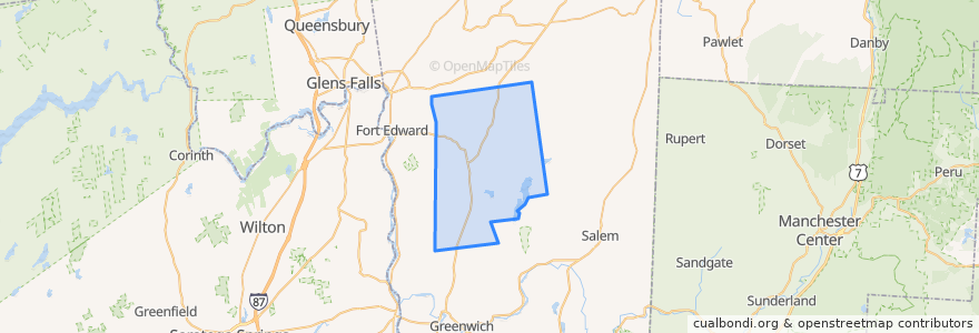 Mapa de ubicacion de Town of Argyle.