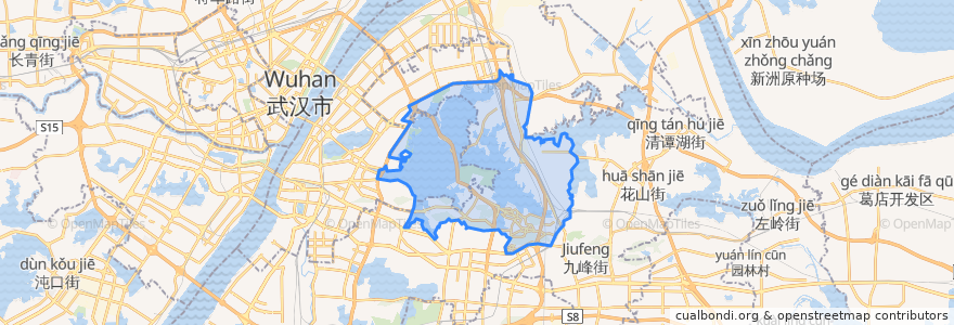 Mapa de ubicacion de 东湖生态旅游风景区.