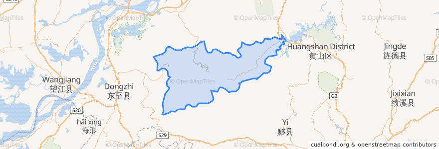 Mapa de ubicacion de 石台县.