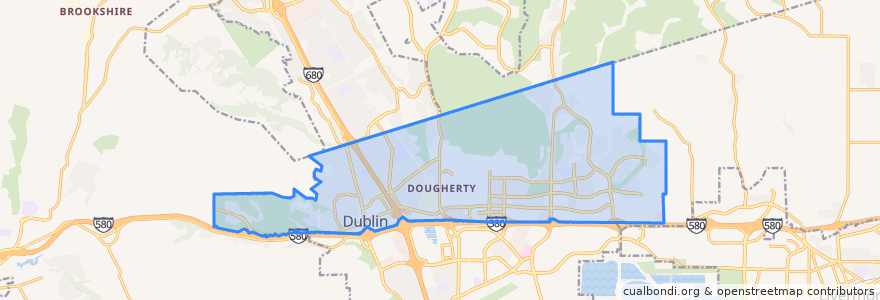 Mapa de ubicacion de Dublin.