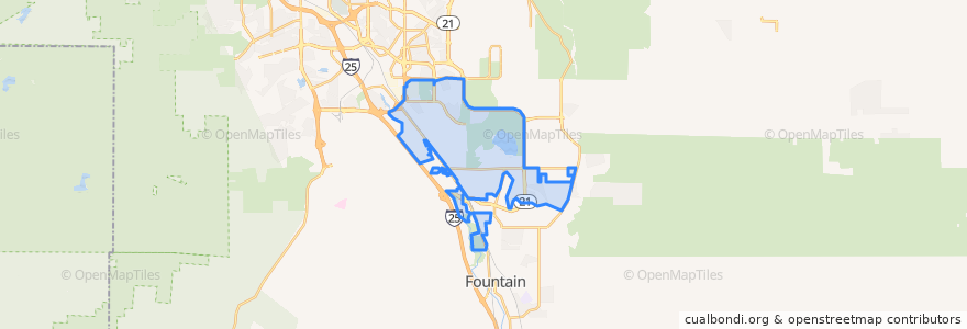 Mapa de ubicacion de Security-Widefield.