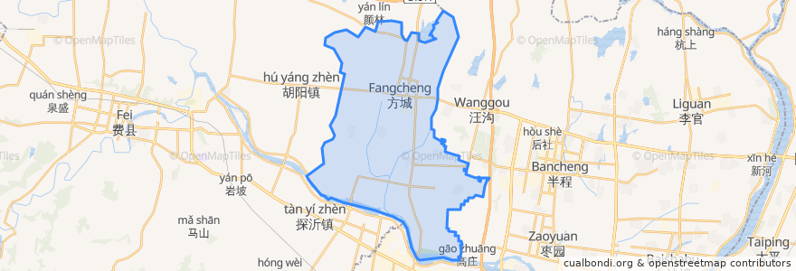 Mapa de ubicacion de 方城镇.