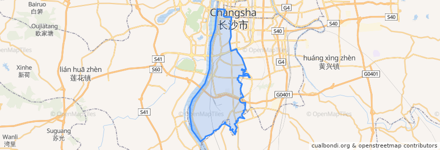 Mapa de ubicacion de 天心区.