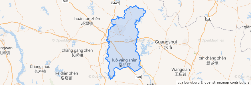 Mapa de ubicacion de 曾都区.