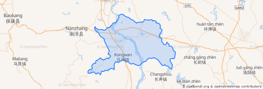 Mapa de ubicacion de 宜城市.