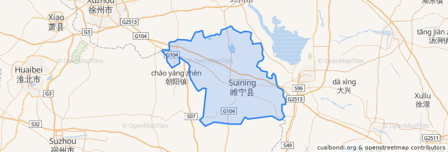 Mapa de ubicacion de 睢宁县.