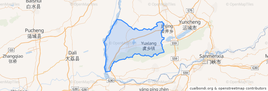 Mapa de ubicacion de 永济市.