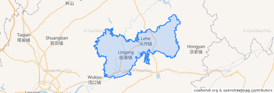 Mapa de ubicacion de 临港镇.