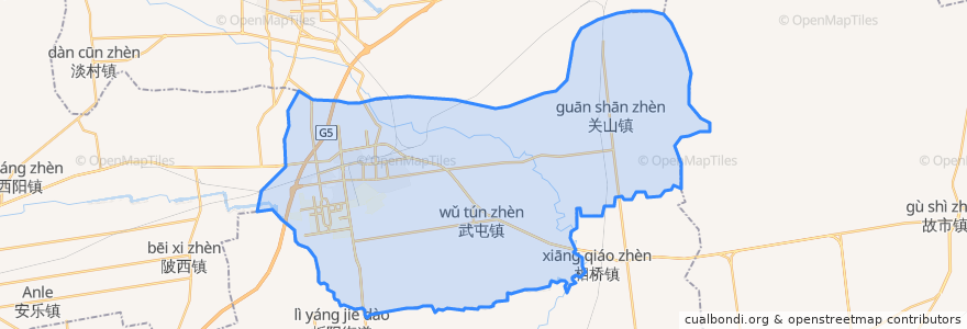 Mapa de ubicacion de 阎良区.