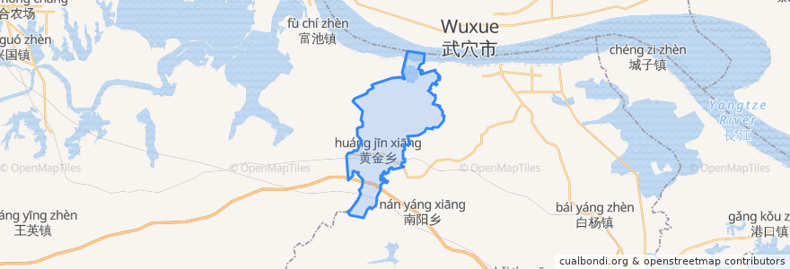 Mapa de ubicacion de 黄金乡.