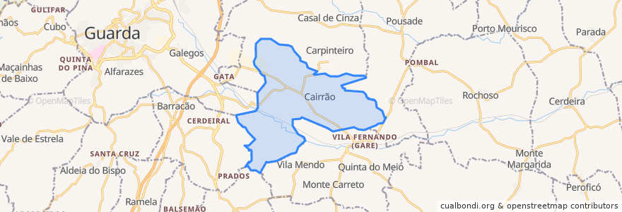 Mapa de ubicacion de Vila Garcia.