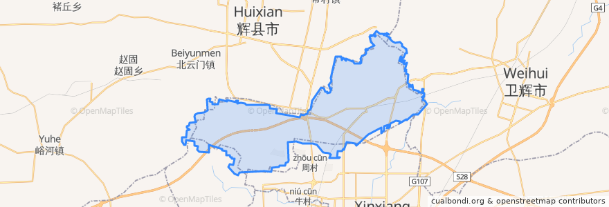 Mapa de ubicacion de 凤泉区.