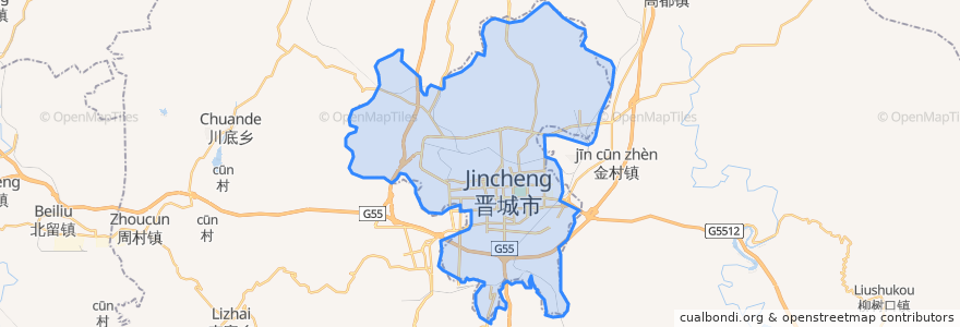 Mapa de ubicacion de 城区.