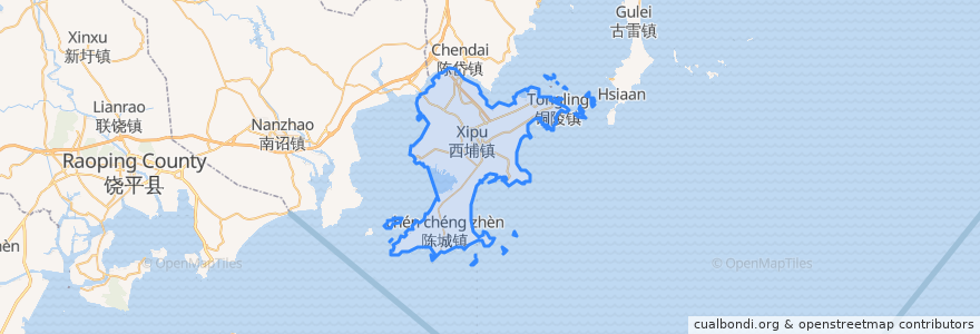 Mapa de ubicacion de 东山县.