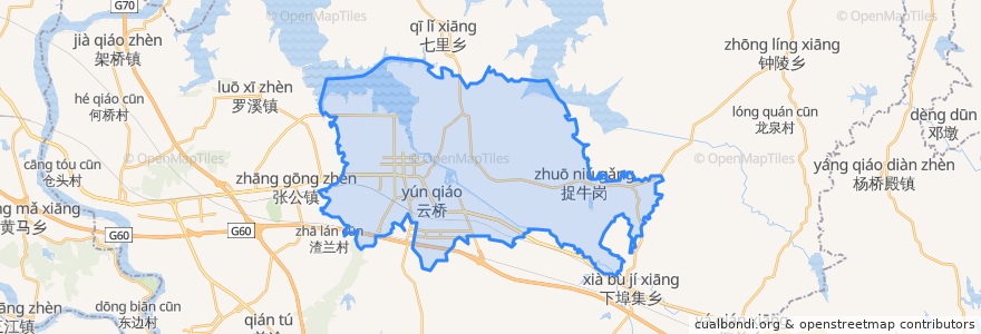 Mapa de ubicacion de 民和街道.