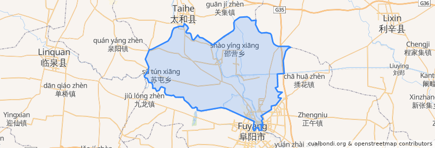 Mapa de ubicacion de Yingquan District.