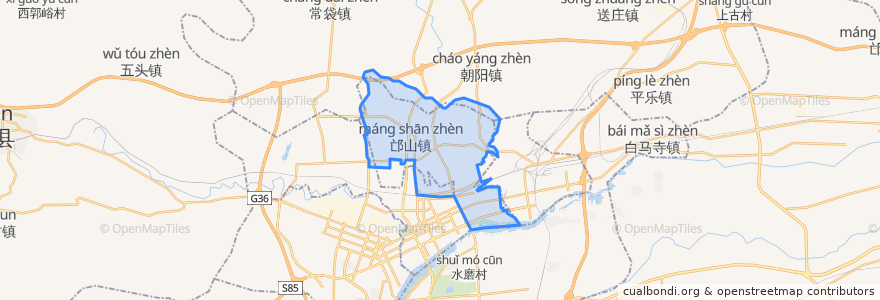 Mapa de ubicacion de Laocheng District.