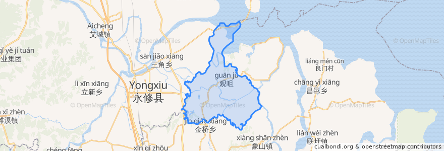 Mapa de ubicacion de 大塘坪乡.