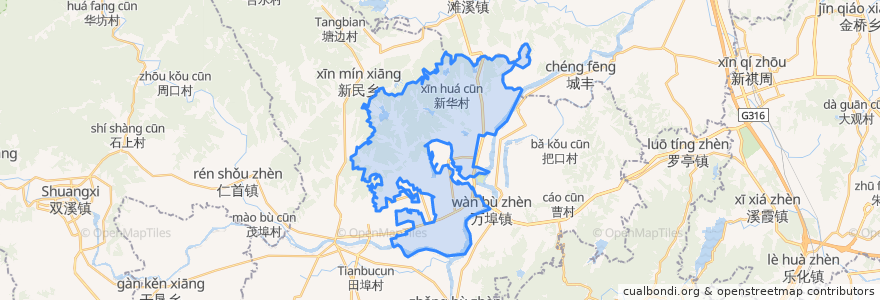 Mapa de ubicacion de 东阳镇.