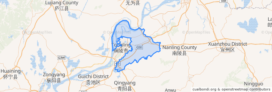 Mapa de ubicacion de Yi'an District.