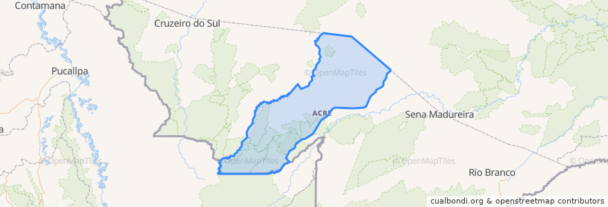 Mapa de ubicacion de Feijó.