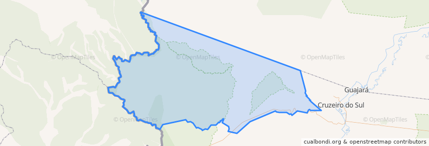 Mapa de ubicacion de Mâncio Lima.