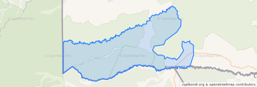 Mapa de ubicacion de Assis Brasil.