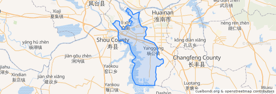 Mapa de ubicacion de 谢家集区.