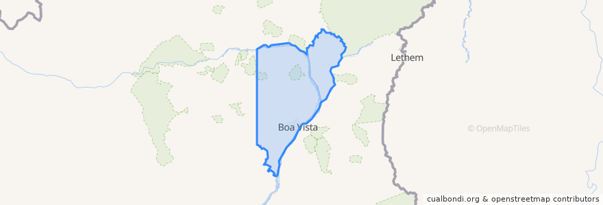 Mapa de ubicacion de Boa Vista.