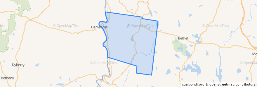 Mapa de ubicacion de Town of Cochecton.