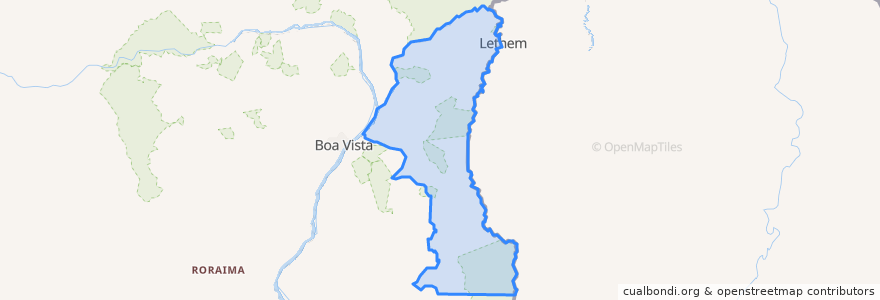 Mapa de ubicacion de Bonfim.