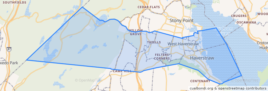 Mapa de ubicacion de Town of Haverstraw.