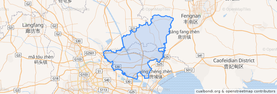 Mapa de ubicacion de 宁河区.