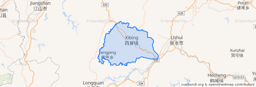 Mapa de ubicacion de Contea di Songyang.