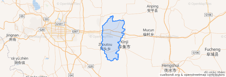 Mapa de ubicacion de 晋州市.