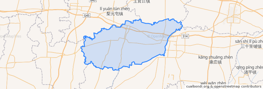 Mapa de ubicacion de 临西县.