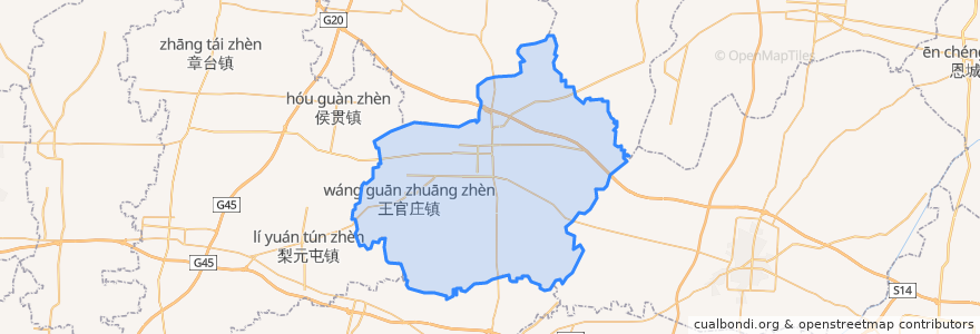 Mapa de ubicacion de 清河县.