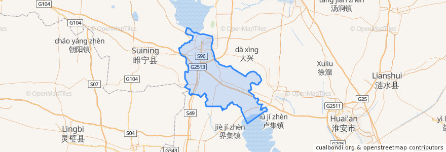 Mapa de ubicacion de 宿城区.