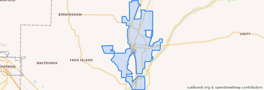 Mapa de ubicacion de Saltillo.