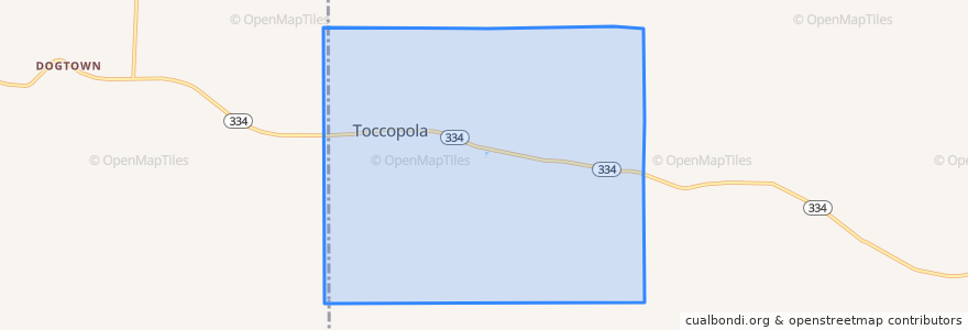 Mapa de ubicacion de Toccopola.