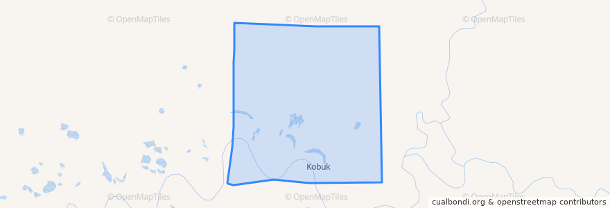 Mapa de ubicacion de Kobuk.