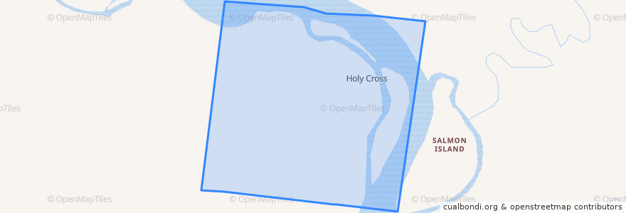 Mapa de ubicacion de Holy Cross.