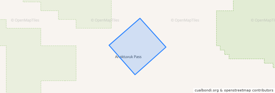 Mapa de ubicacion de Anaktuvuk Pass.