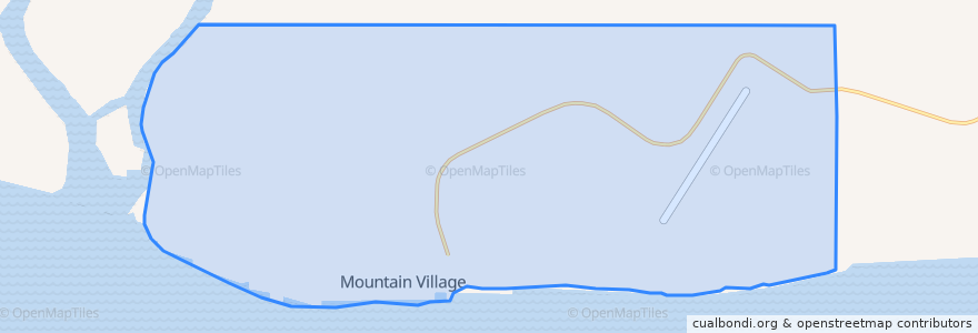 Mapa de ubicacion de Mountain Village.