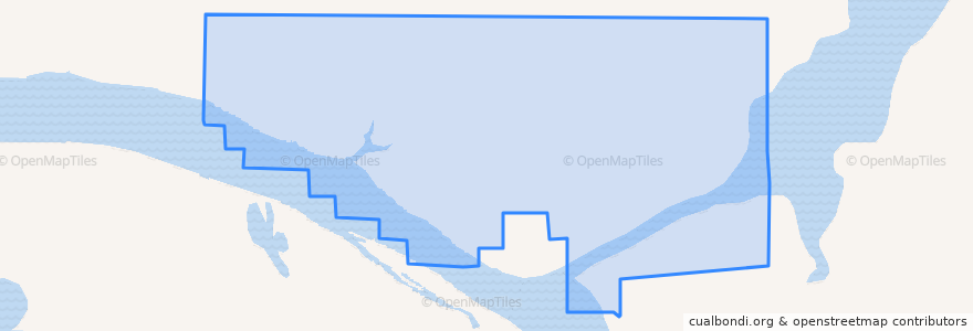 Mapa de ubicacion de St. Mary's.