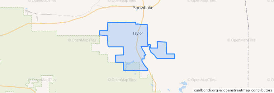 Mapa de ubicacion de Taylor.