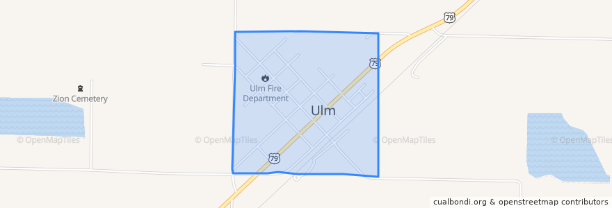 Mapa de ubicacion de Ulm.