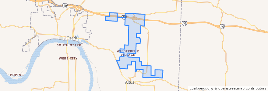 Mapa de ubicacion de Видеркер-Вилидж.