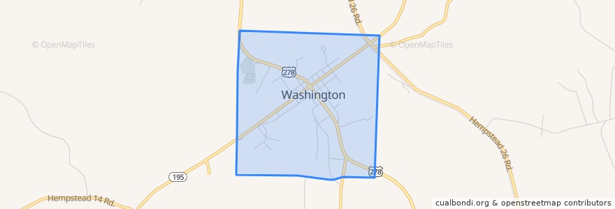 Mapa de ubicacion de Washington.